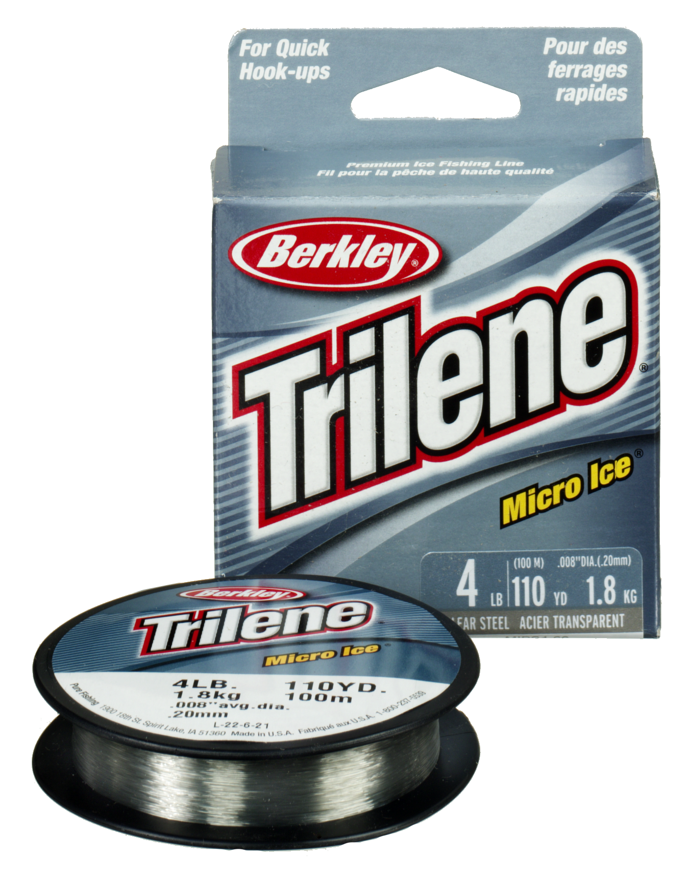 Image of Berkley Trilene Micro Ice Fishing Line - 3 lbs/110 yds