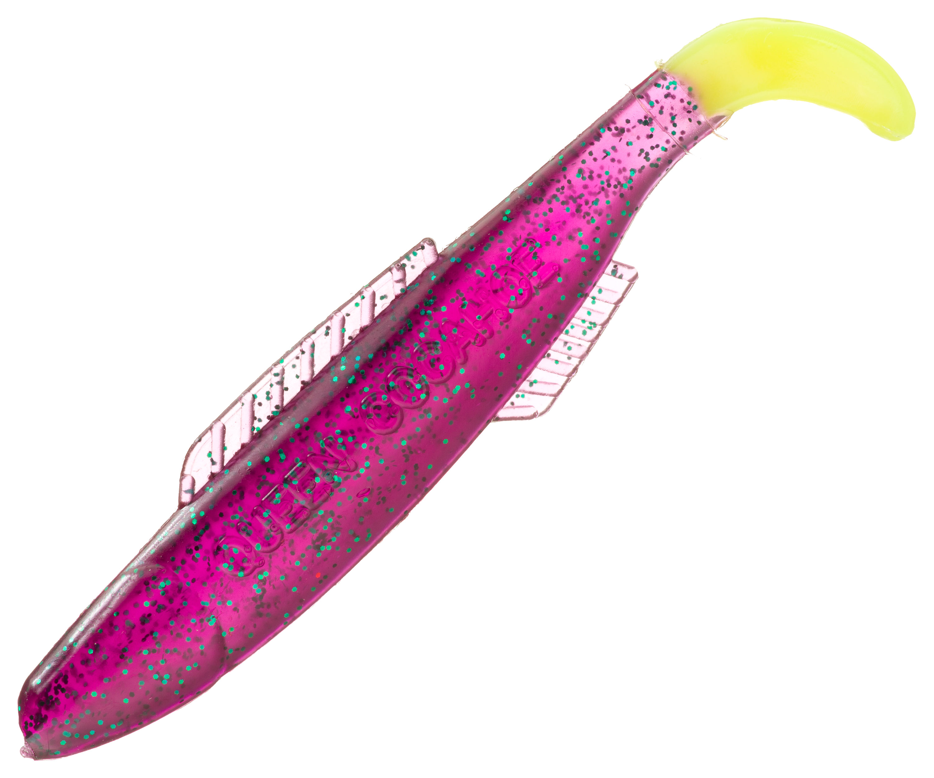 Image of "H&H Lure Company Original Cocahoe Minnow - 3"" - Grape/Green Glitter/Chartreuse Tail"