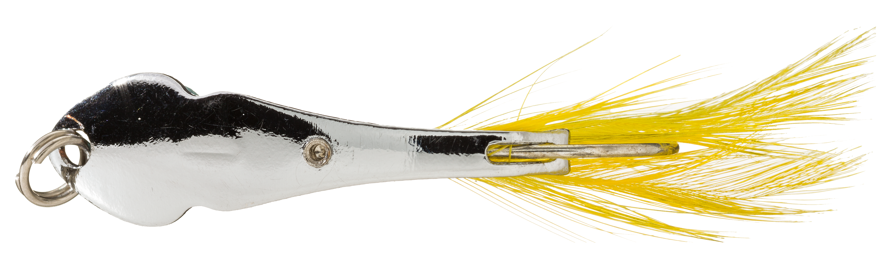 Luhr-Jensen Pet Spoon - 1/24 oz. - Chrome/Yellow Feather