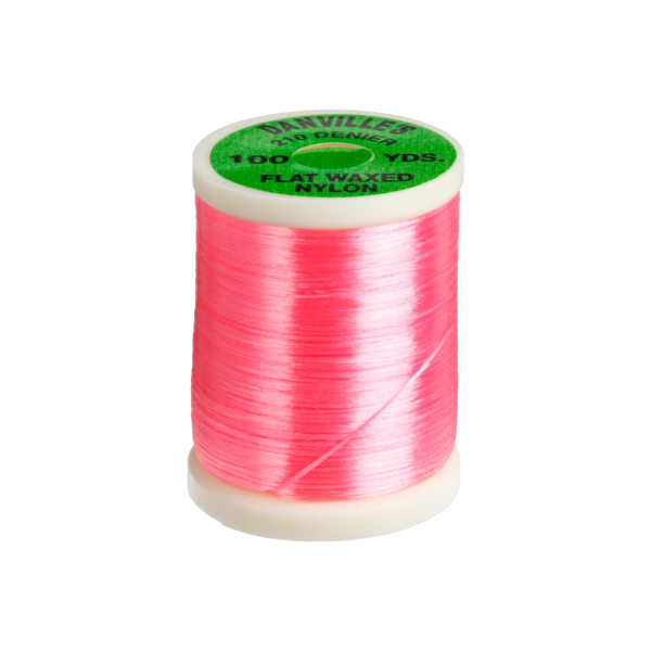 Danville Flat Waxed Nylon Thread - Floroescent Shell Pink
