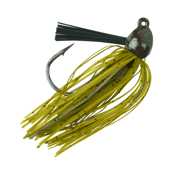 Strike King Bitsy Flip Jig  - 1/4 oz - Green Crawfish