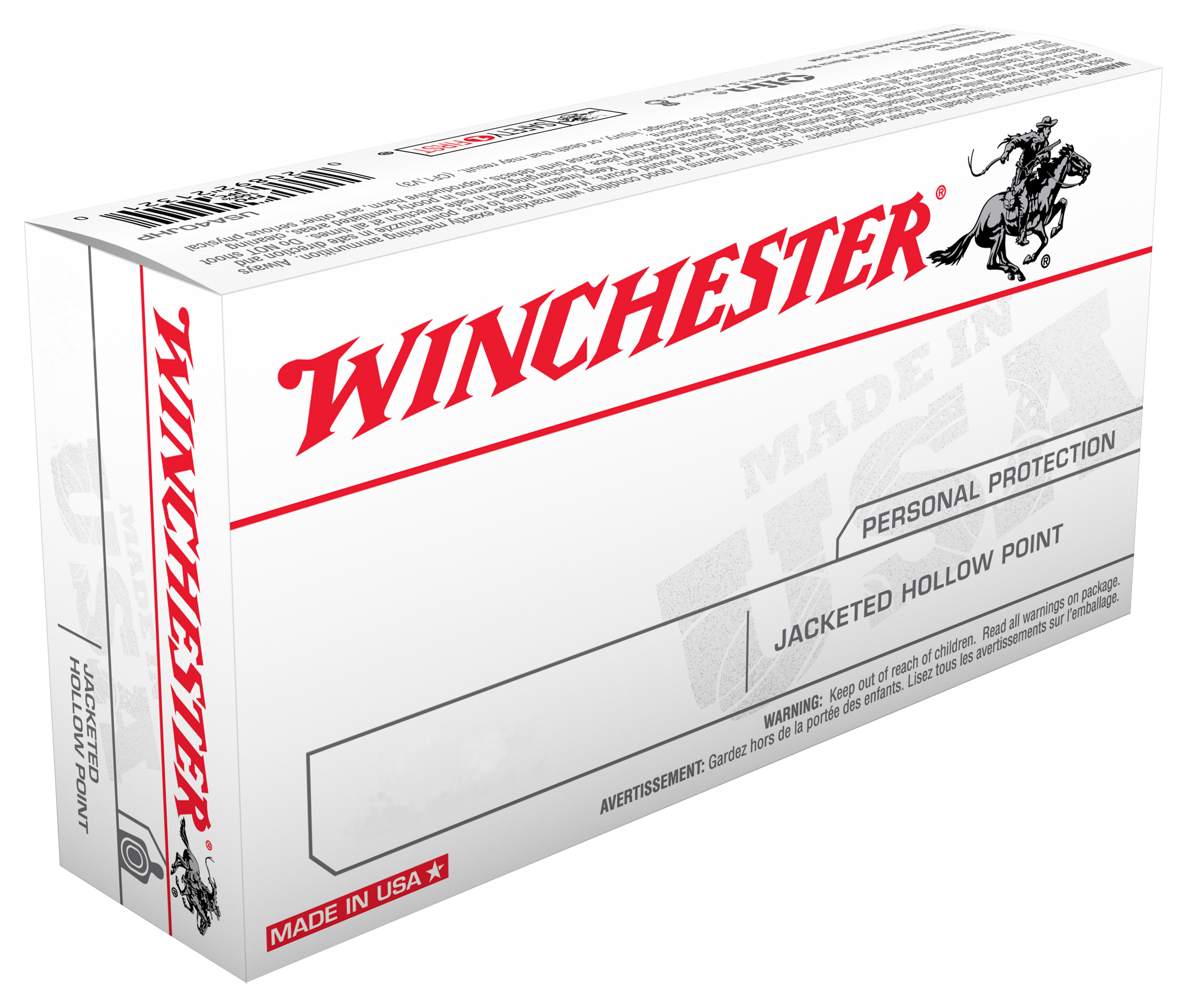 Winchester USA Handgun Ammo - .44 Remington Magnum - JSP - 50 Rounds