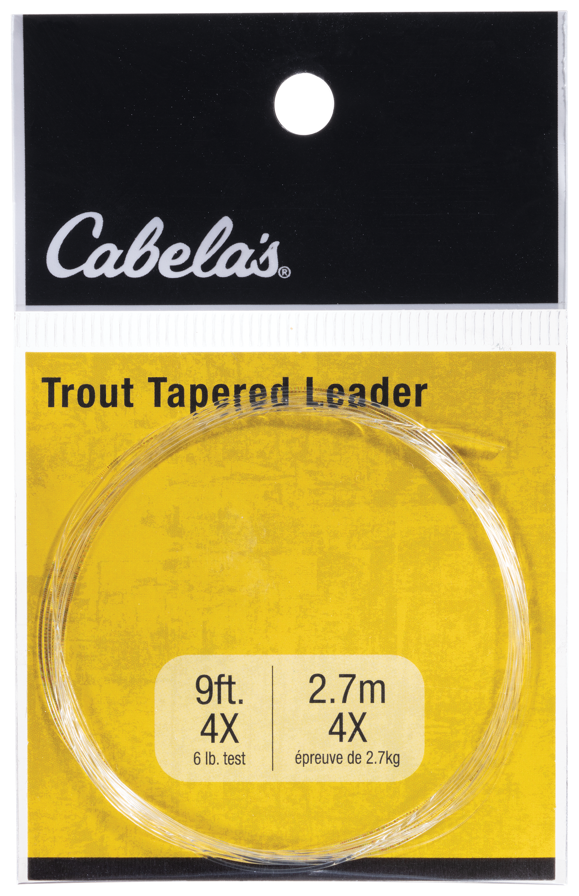 White River Fly Shop Trout Tapered Leader - 6X - 7.5' - 3.5 lb.