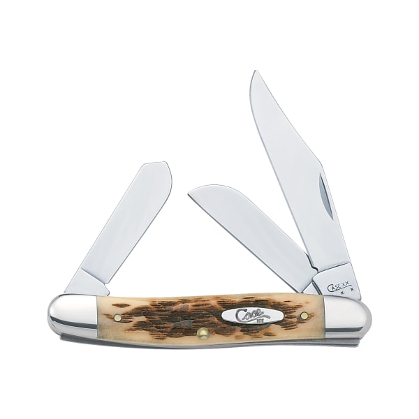 Case Amber Bone Pocket Knife - Stockman