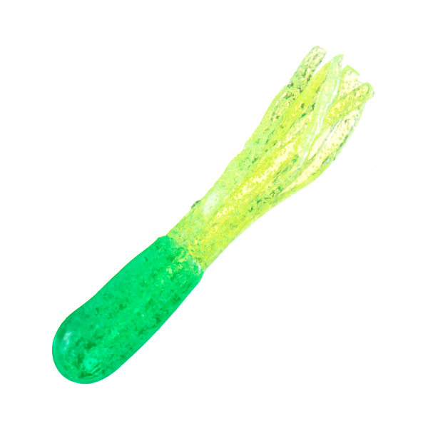 Bass Pro Shops Crappie Maxx Squirmin' Squirts - Light Green Chartreuse