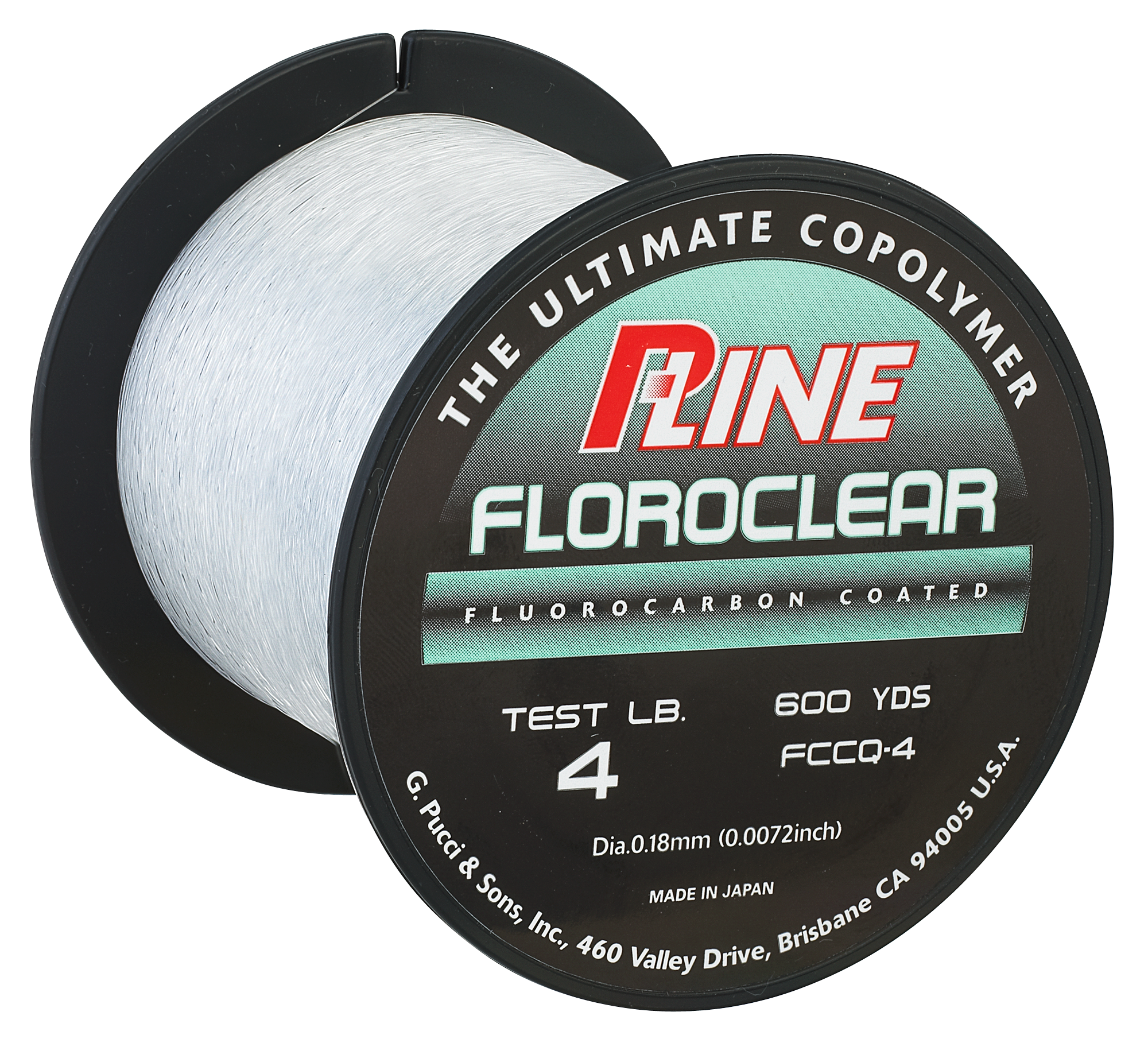 P-Line CX Premium Fluorocarbon Coated Filler Spool (300-Yard, 10-Pound,  Fluorescent Green), Fluorocarbon Line -  Canada