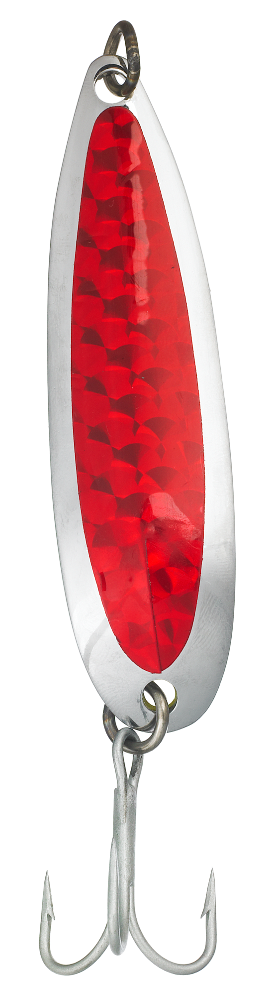 Image of Luhr Jensen Krocodile Spoon - 1 oz - Chrome/Red Prism-Lite