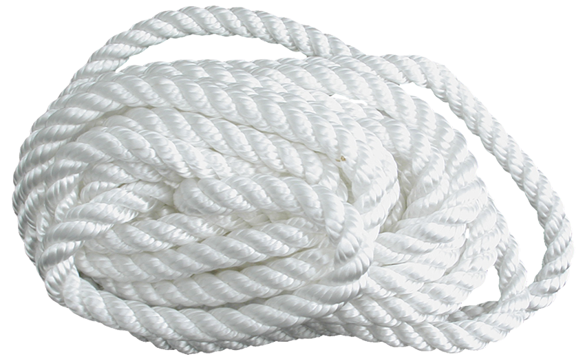Bass Pro Shops Solid Braid Nylon White Rope
