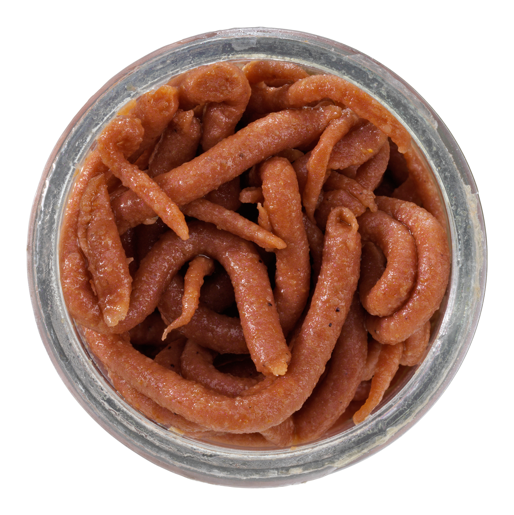Berkley Gulp 4 Mini Earthworms, Brown - 1.1 oz jar