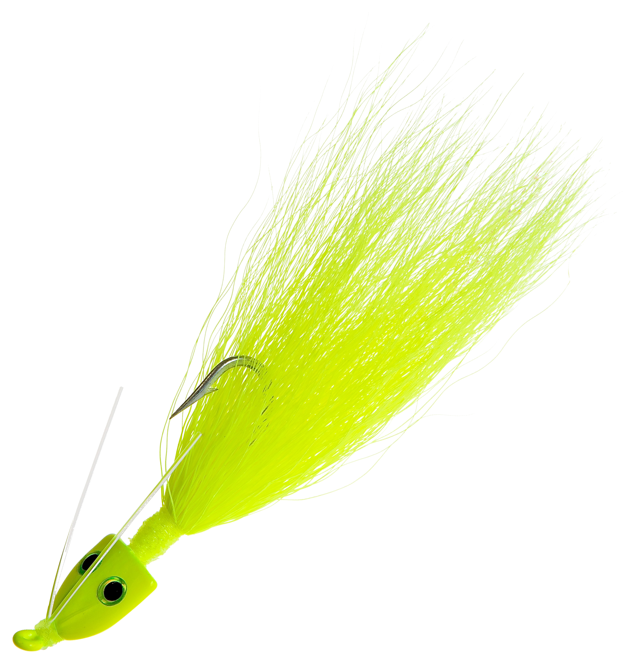 thumbnail image 2 of Key West Bonefish Bucktail Jigs – 1/4 Oz – Straight – 3-Pack – Saltwater Freshwater Fishing Lures 2 of 4