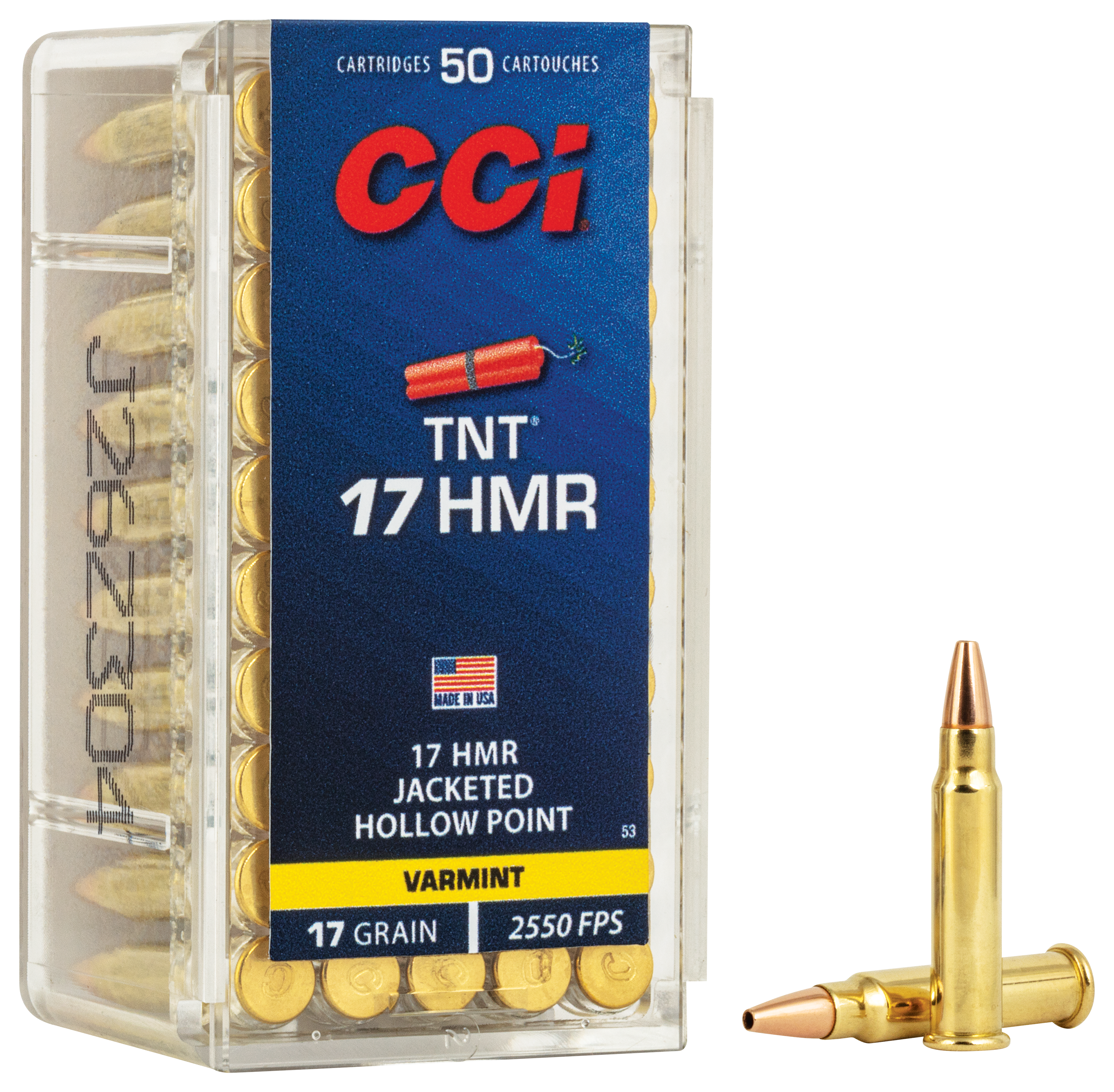 CCI TNT .17 HMR 17 Grain Rimfire Ammo