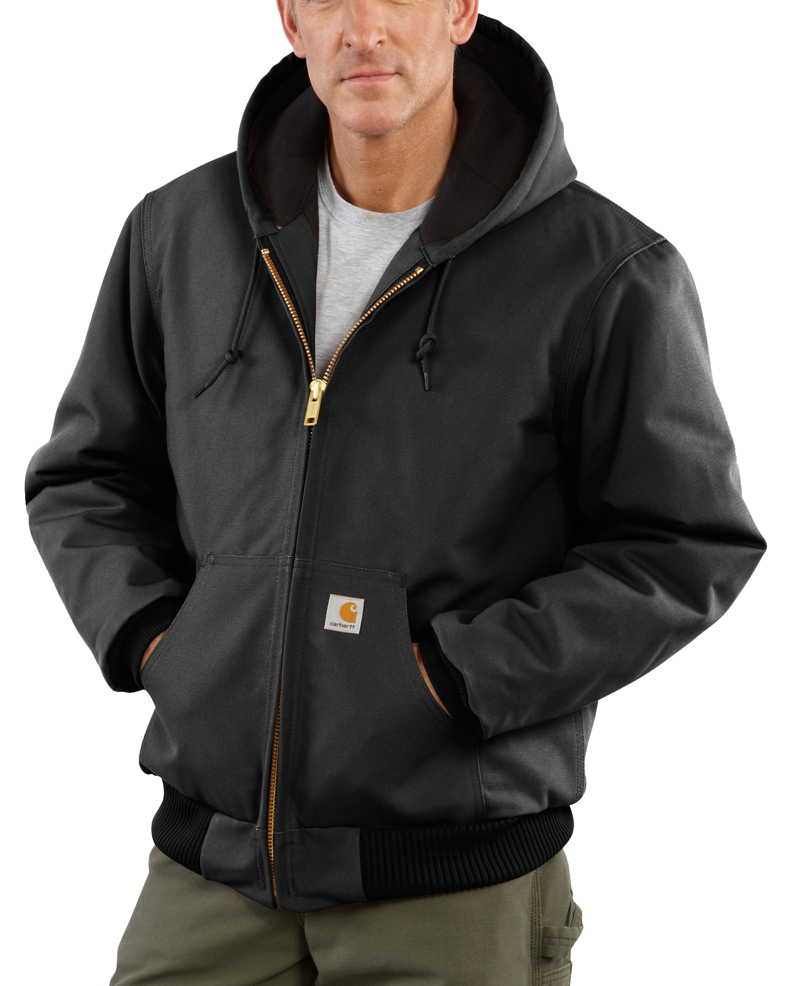 Carhartt Men’s Quilted Flannel Lined Duck Active Jacket