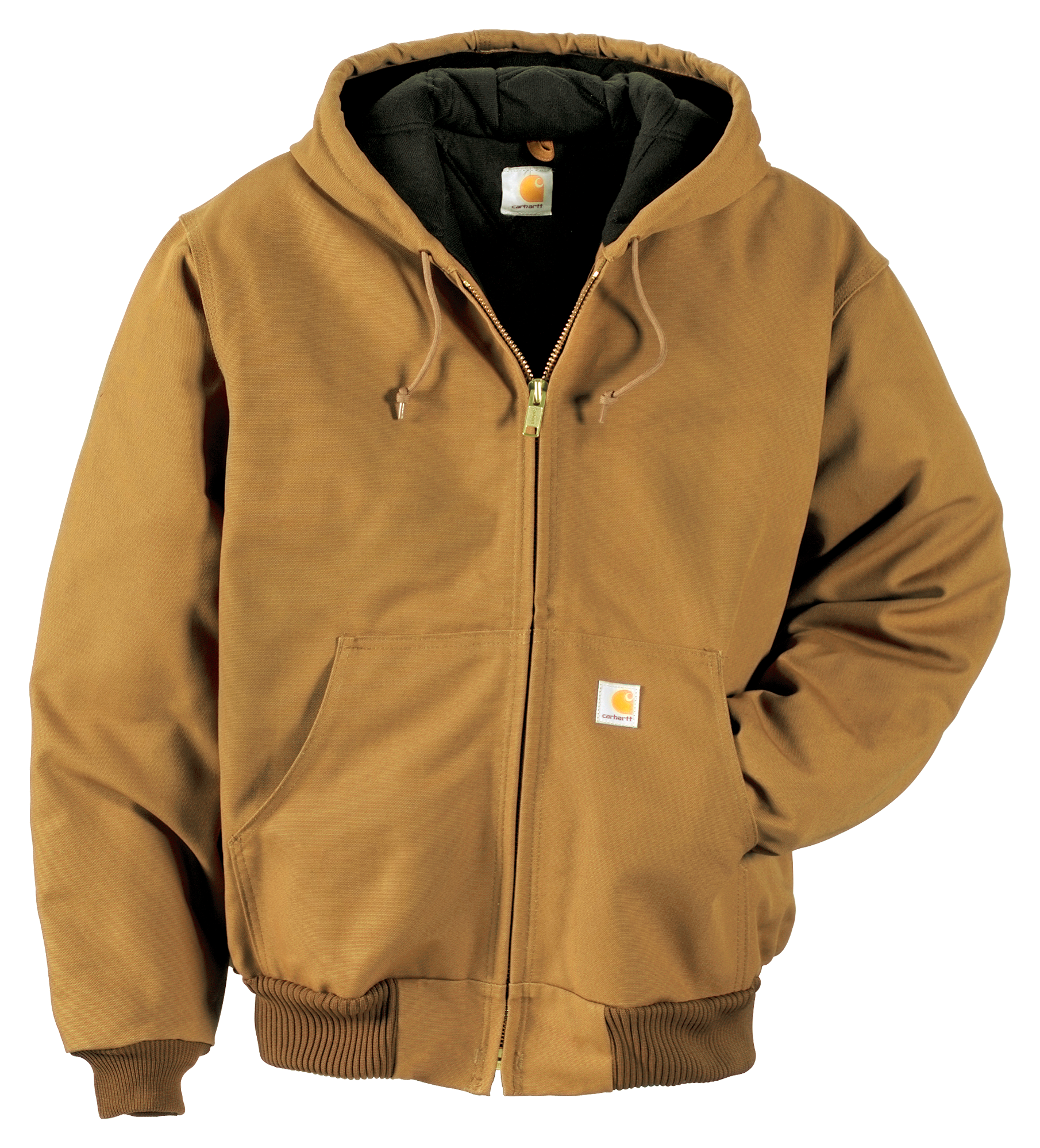 Carhartt Quilted Flannel Lined Duck Active Jacket, Men's Gravel