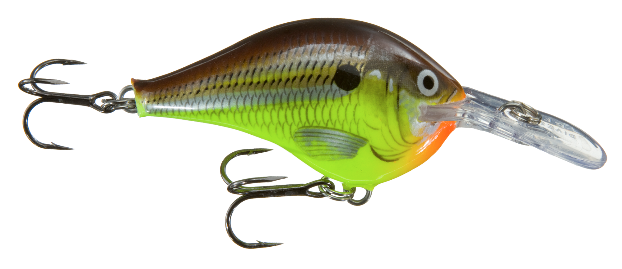 Image of "Rapala DT Dives-To Series Crankbait - Hot Mustard - 2"" - 3/8 oz. - 6'"