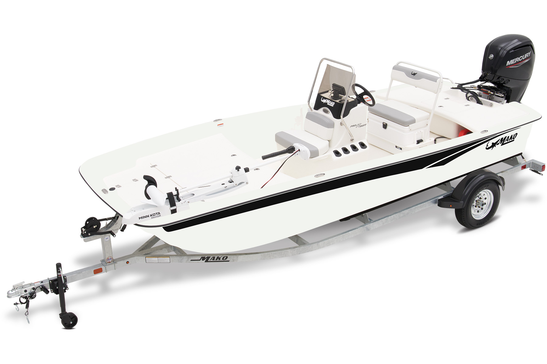 2025 MAKO PRO SKIFF 17 CC w/ 60 ELPT FourStroke Mercury FourStroke