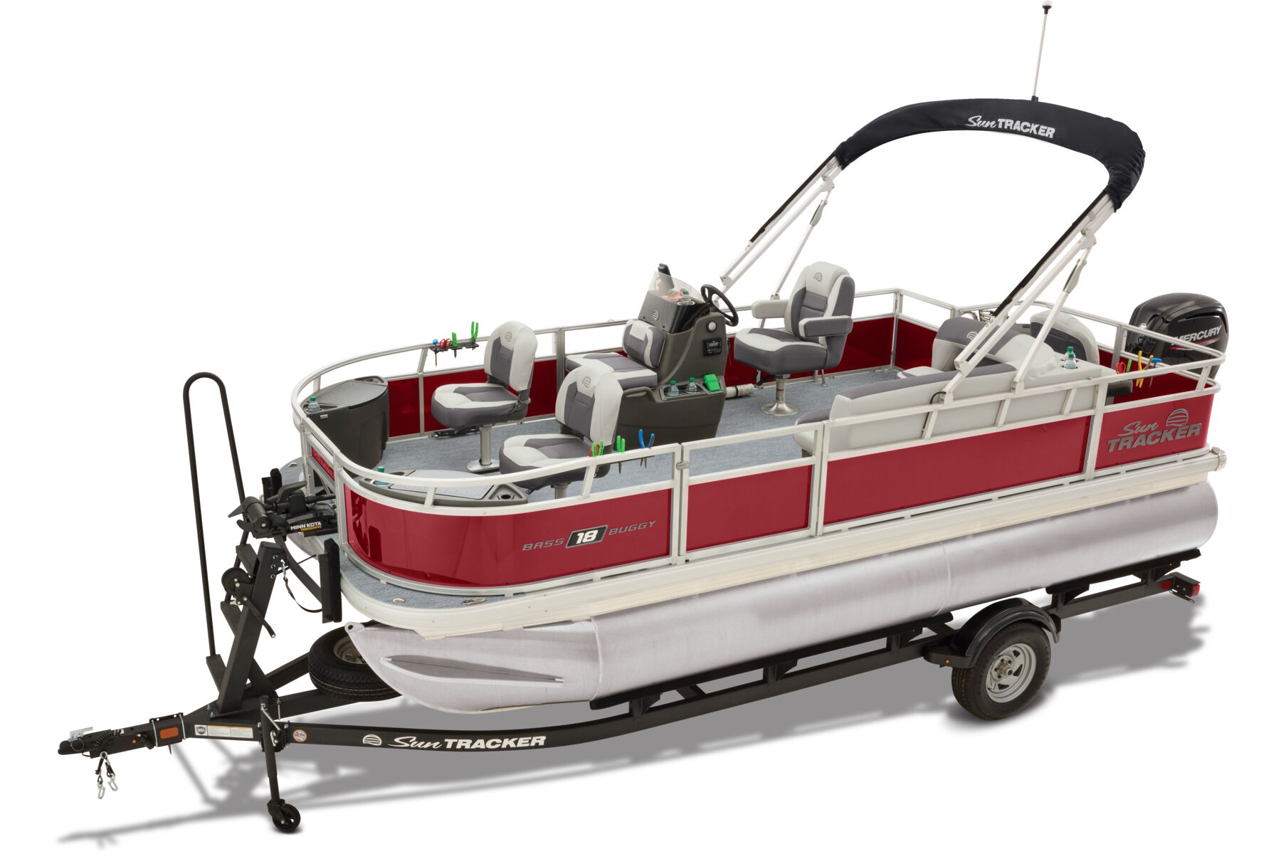 2026 SUN TRACKER BASS BUGGY 18 DLX w/ 40 ELPT FourStroke Command Thrust Mercury FourStroke Image
