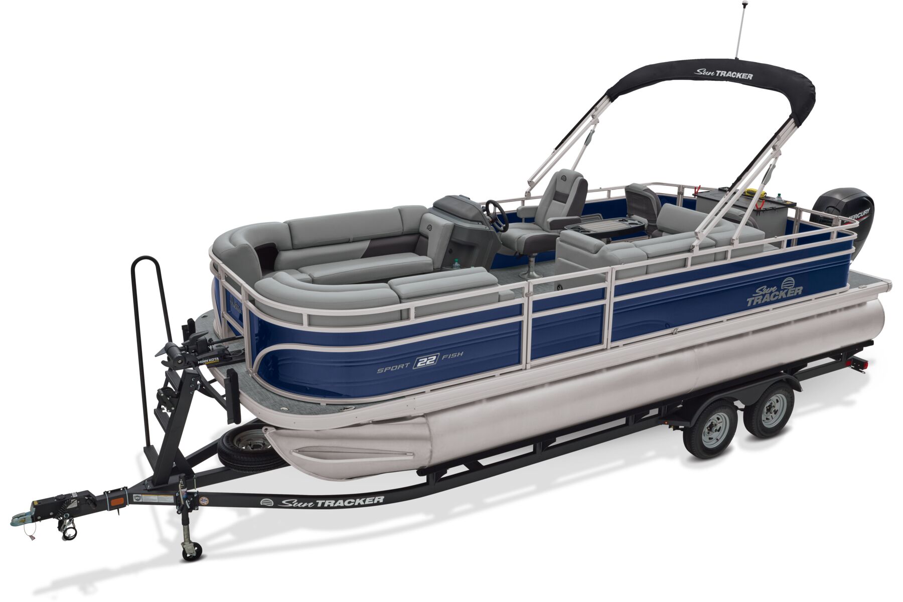 2026 SUN TRACKER SPORTFISH 22 DLX w/ 90 ELPT FourStroke Command Thrust Mercury FourStroke Image