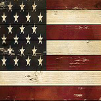 Rustic American Flag