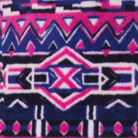 Dark Sapphire 80s Stripe Print