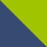 Navy Peony/Lime Green