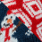 Navy Snowman/Red Pattern