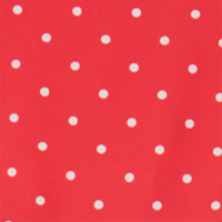 Polka Dot Gingham Poppy Red