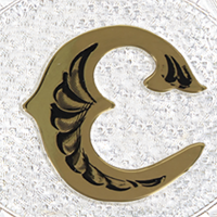 Silver with Gold C and Trim