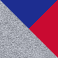 Steel Medium Heather/Royal/Red