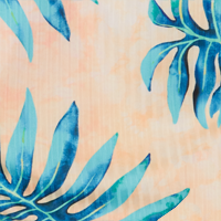Teal Palm Print
