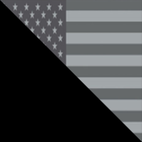 Matte Black/Tonal Flag
