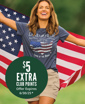 Natural Reflections Land of the Free Graphic Short Sleeve T-Shirt for Ladies - Save 25%