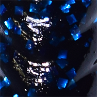 Black Blue Glitter