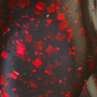 Black Red Glitter