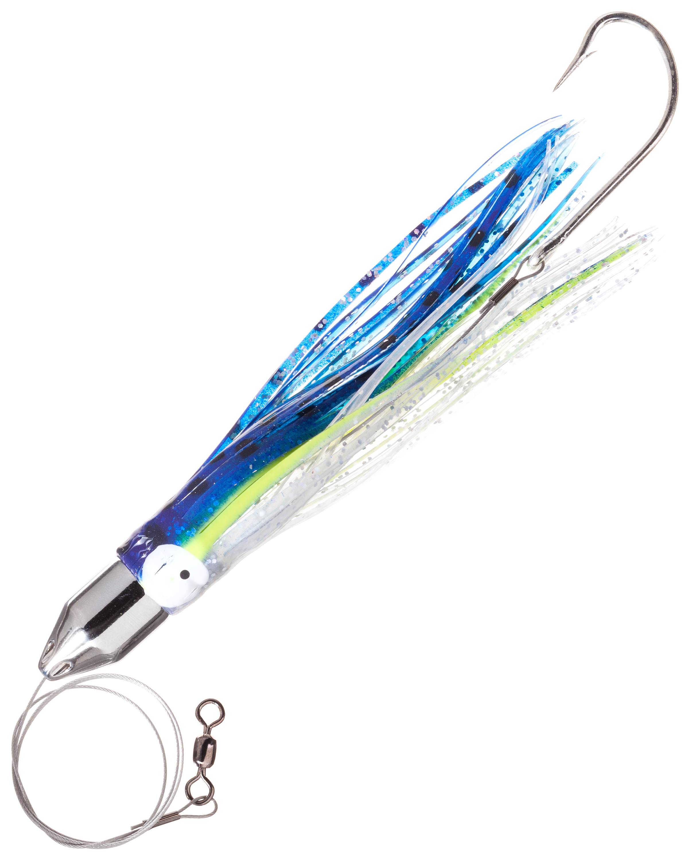 Blue Chartreuse Silver Glitter