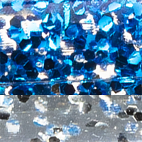 Electric Blue/Clear Silver