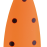 Flo Orange/Black Spots