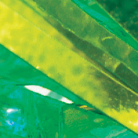 Glitter Aqua/Chartreuse