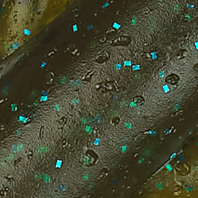 Green Pumpkin/Blue Flake