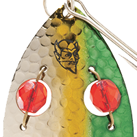 Hammered Nickel/Green/Gold