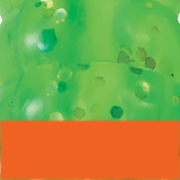 Lime Holographic Flake/Orange