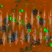 Pumpkin/Black Green Flake