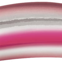 Red Chrome Pink Streak
