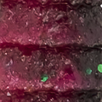 Red Shad Green Glitter