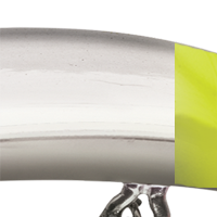 Silver/Chartreuse Head