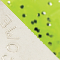 Silver/Neon Chartreuse Flake