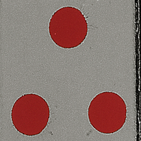 Silver Red Dots