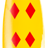 Yellow/5 Red Diamonds