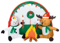 Deals on Bass Pro Shops Snowman and Reindeer Camping Trip Inflatable