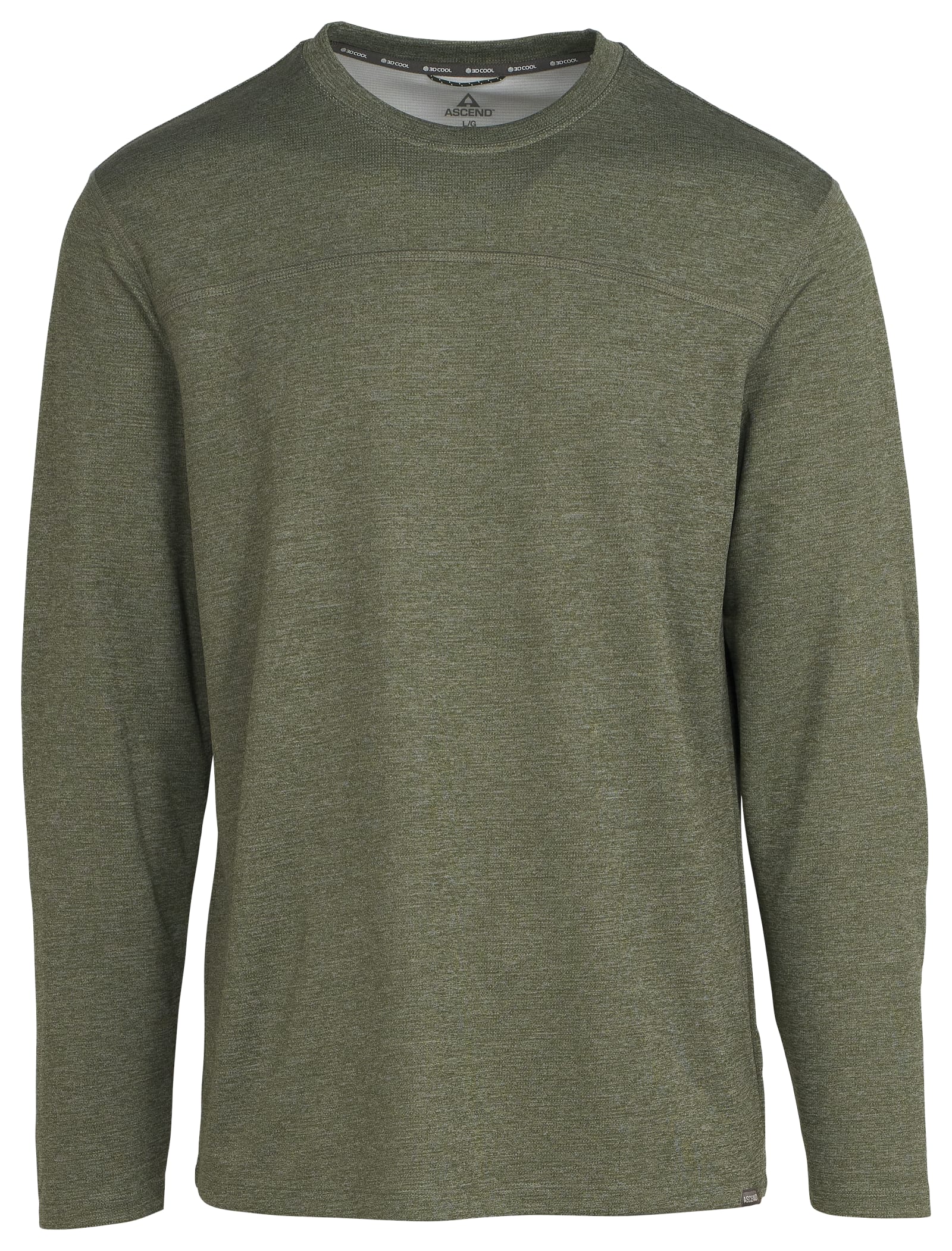 Ascend 3D Cool Knit Crew Neck Long-Sleeve Shirt