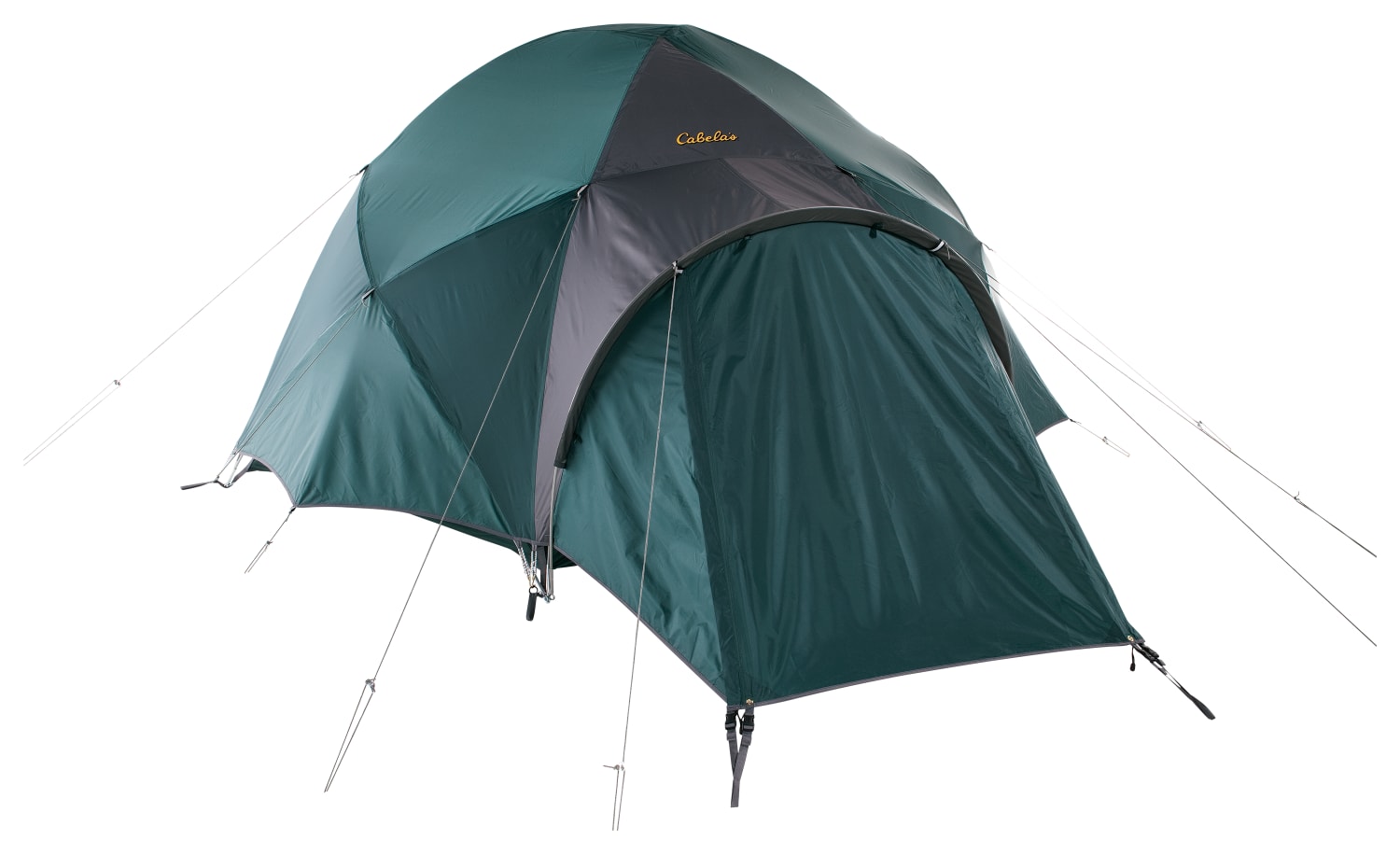 Cabela's Alaskan Guide Model Geodesic 4-Person Tent-Gray/Green - spring hiking gear for families